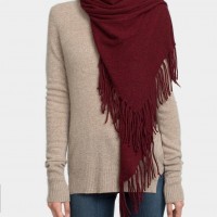 new style fasion lady scarf 100% cashmere