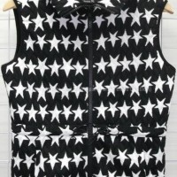 Ladies vest in polyester quilted pattern