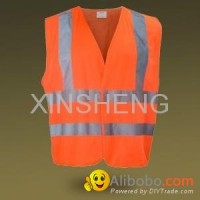 High Visibility Reflective Vest with customer logos meeting EN471, ANSI