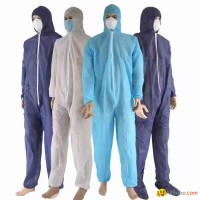 Water Resistant PE PP Disposable Protective Chemical Coverall Isolation Gown
