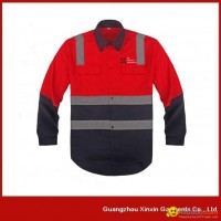 custom wholesale yellow navy 100%cotton safety hi vis work wear(W02)