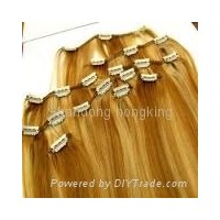 16''clips in hair extension